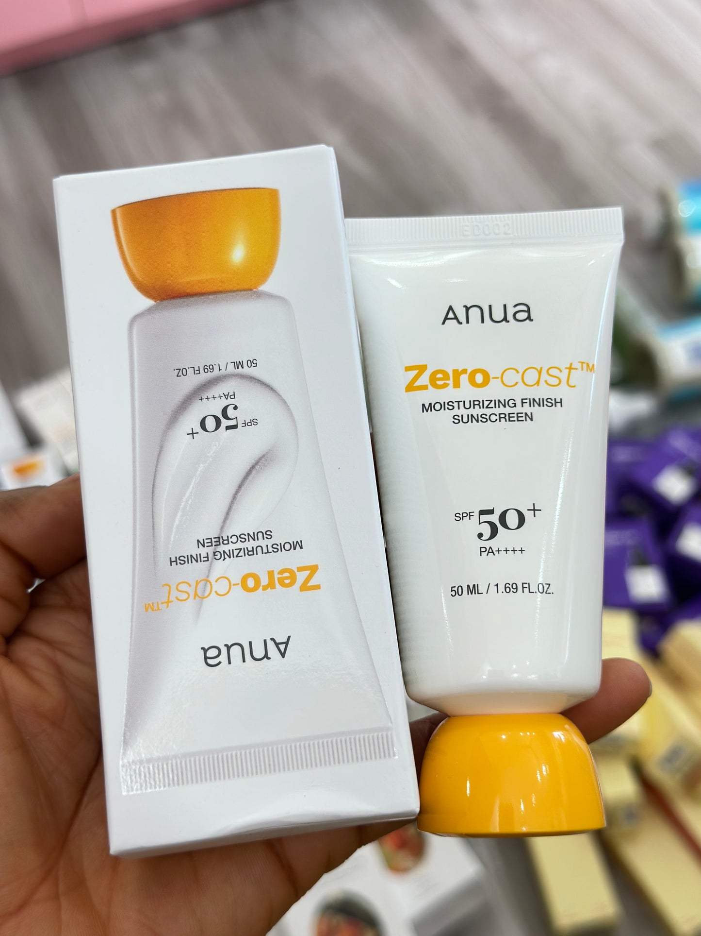Anua Zero-cast Moisturizing Finish Sunscreen 50ml