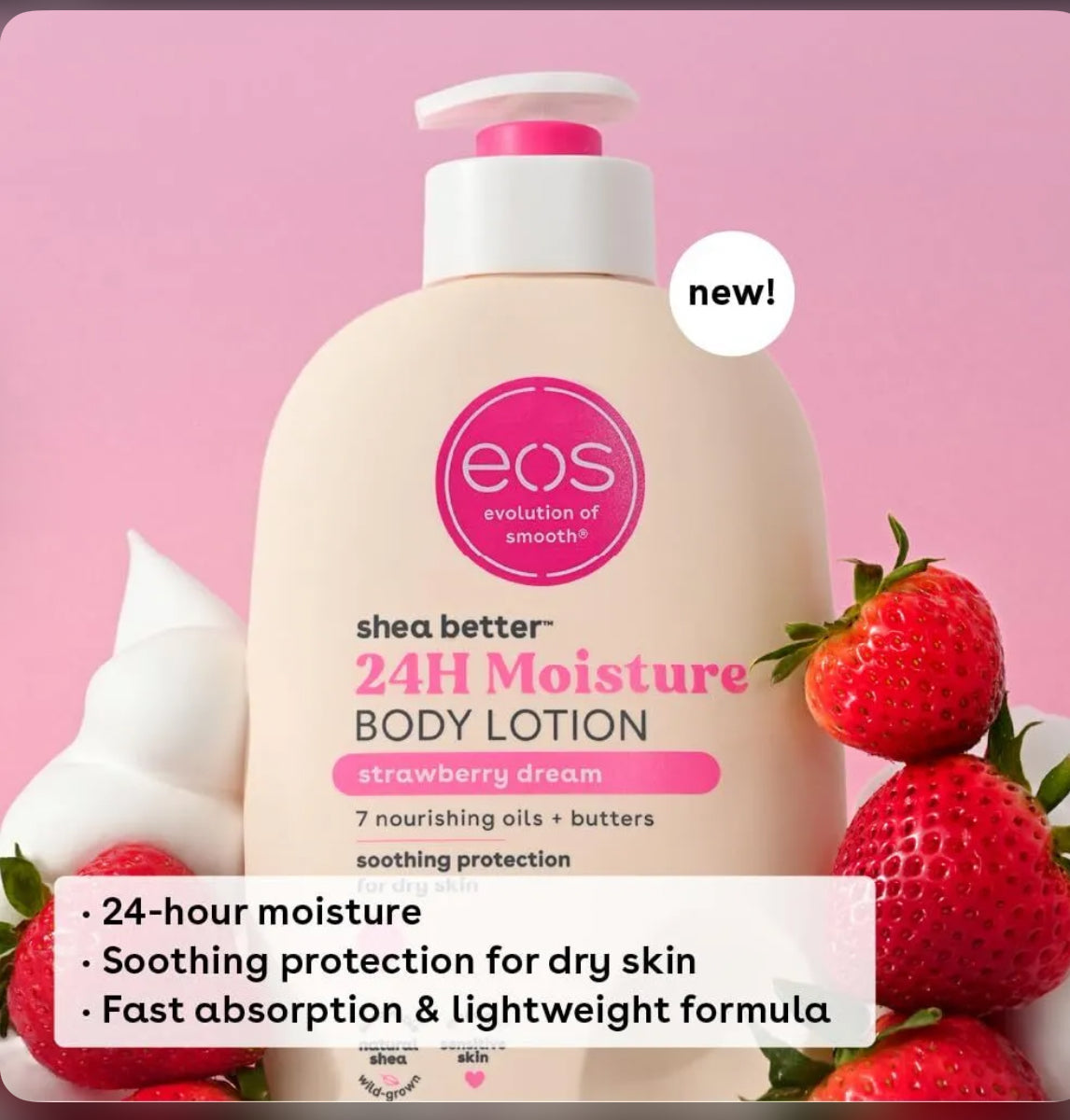 Eos Strawberry Dream
Body Lotion(473ml)