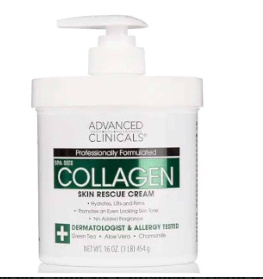 Advanced Clinicals Collagen Cream 454g