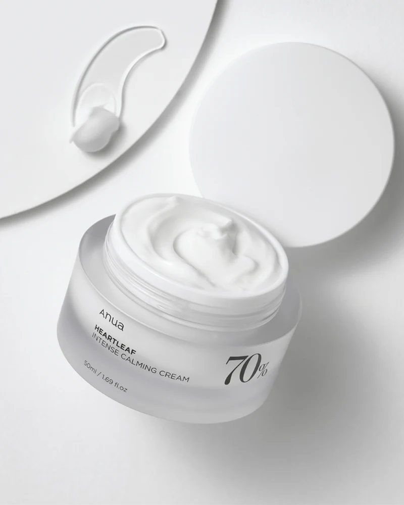 ANUA Heartleaf 70 Intense Calming Cream with Ceramide, Panthenol, Heartleaf extract, Korean Skin care