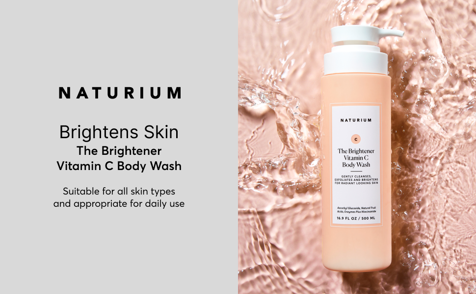 Naturium The Brightener Vitamin C Body Wash, Gentle Cleanser