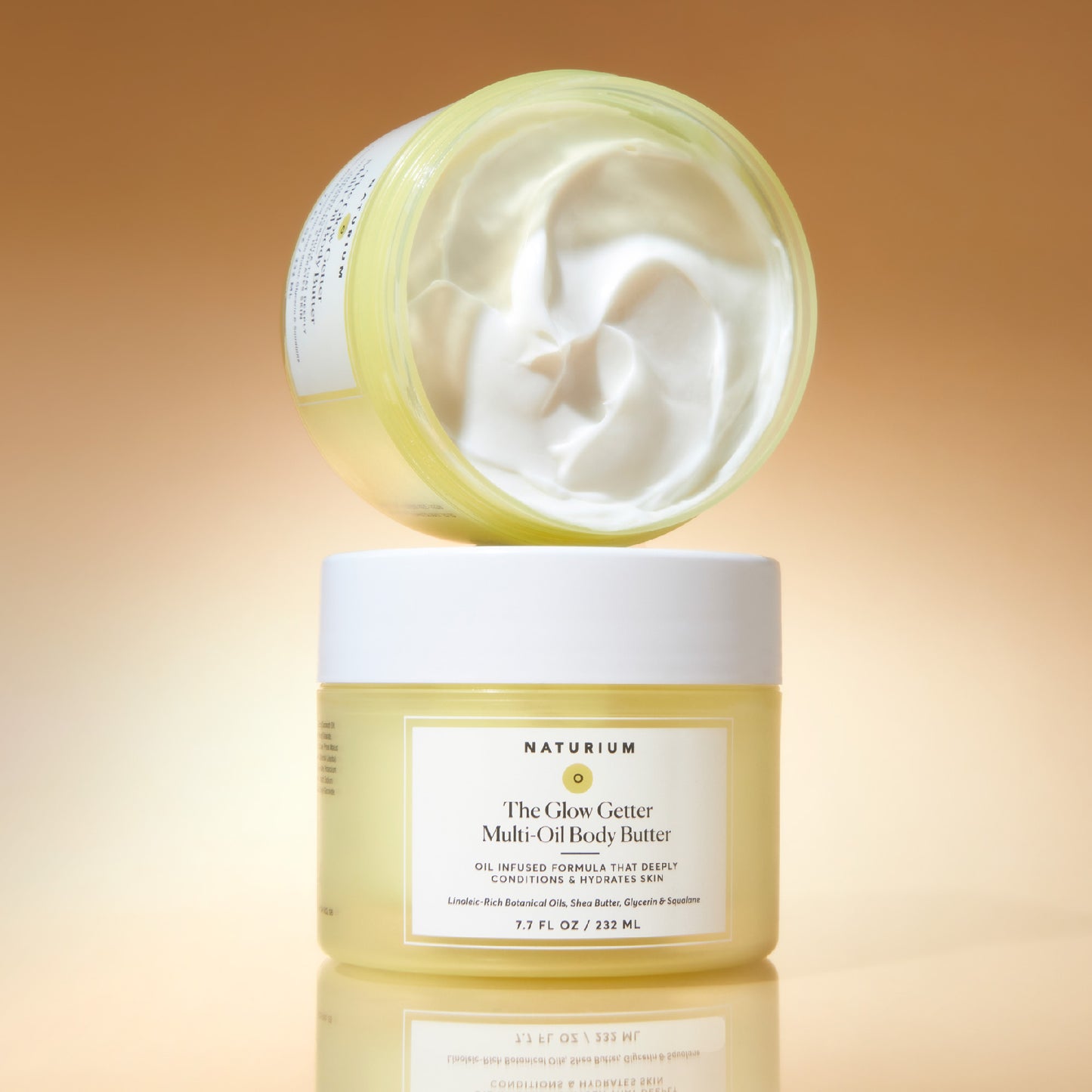 Naturium The Glow Getter Whipped Multi-Oil Body Butter, Firming Cream & Body Moisturizer with Shea Butter, 7.7 fl oz