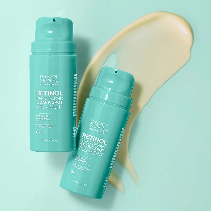 USRx® Retinol Rapid Repair Treatment, Fast-Absorbing, Targets Fine Lines, Hyperpigmentation, and Blemishes, Fragrance-Free with Retinol, Squalane, Niacinamide and Kojic Acid