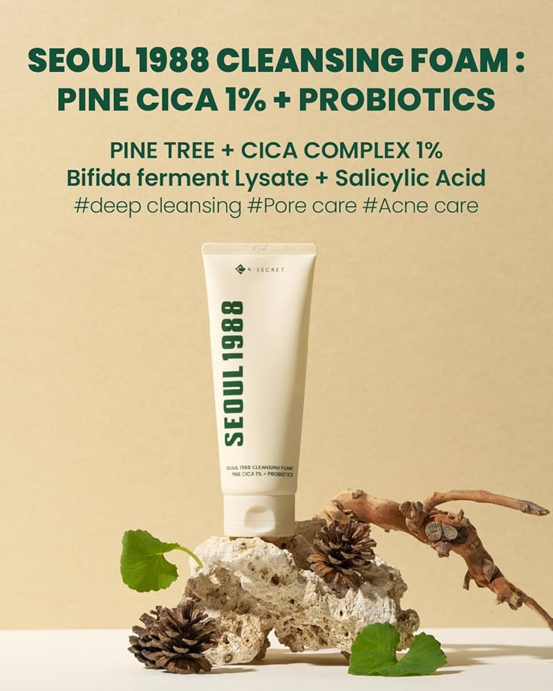 SEOUL 1988 CLEANSING FOAM : PINE CICA 1% + PROBIOTICS