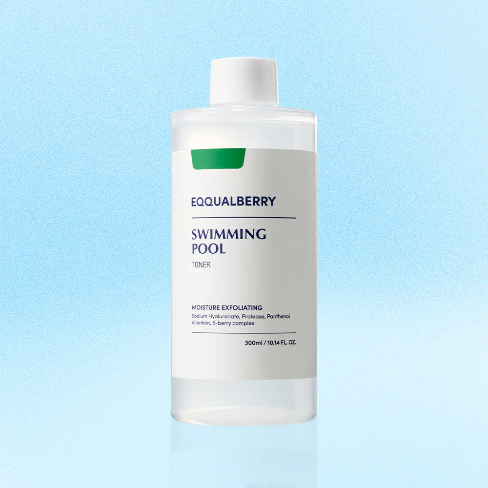 Swimming Pool Toner - Korean Toner for Daily Exfoliating & Deep Hydration with Natural Enzyme Protease & Hyaluronic Acid, For Sensitive Skin