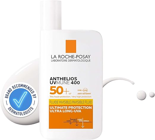 La Roche posay ANTHELIOS INVISIBLE FLUID FACIAL SUNSCREEN SPF 50+ 50ML