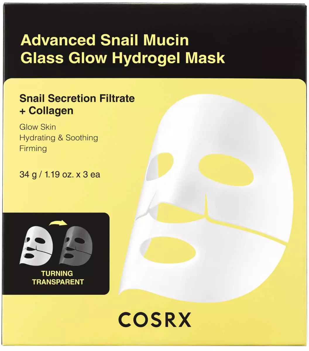 Advanced Snail Mucin Glass Glow Hydrogel Mask