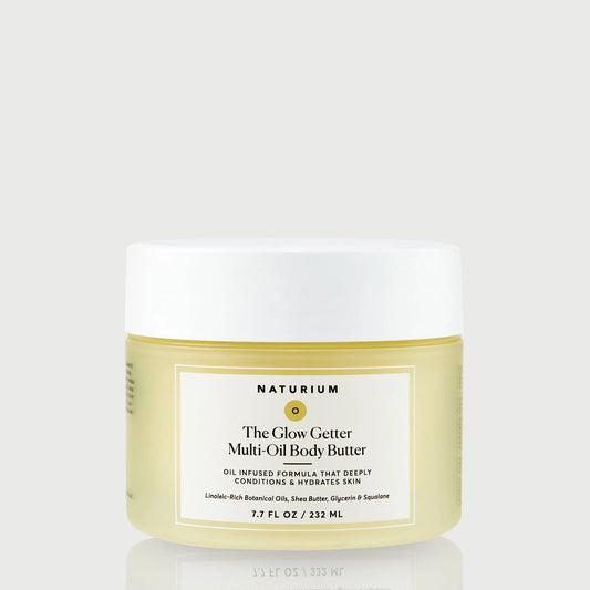 Naturium The Glow Getter Whipped Multi-Oil Body Butter, Firming Cream & Body Moisturizer with Shea Butter, 7.7 fl oz