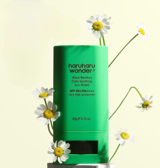 Haruharu Wonder Black Bamboo Daily Soothing Sun Shield 20g Sunscreen Stick, 0.7 Ounce