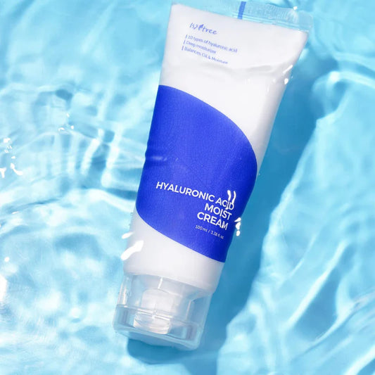 ISNTREE Hyaluronic Acid Moist Cream 100ml, 3.38 fl.oz | Korean Skincare | Balances Oil & Moisture | Deep Hydration