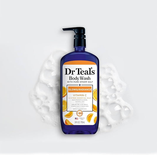 Dr Teal's Glow & Radiance with Vitamin C & Citrus Essential Oils Body Wash